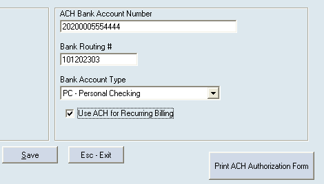 payment form authorization automatic